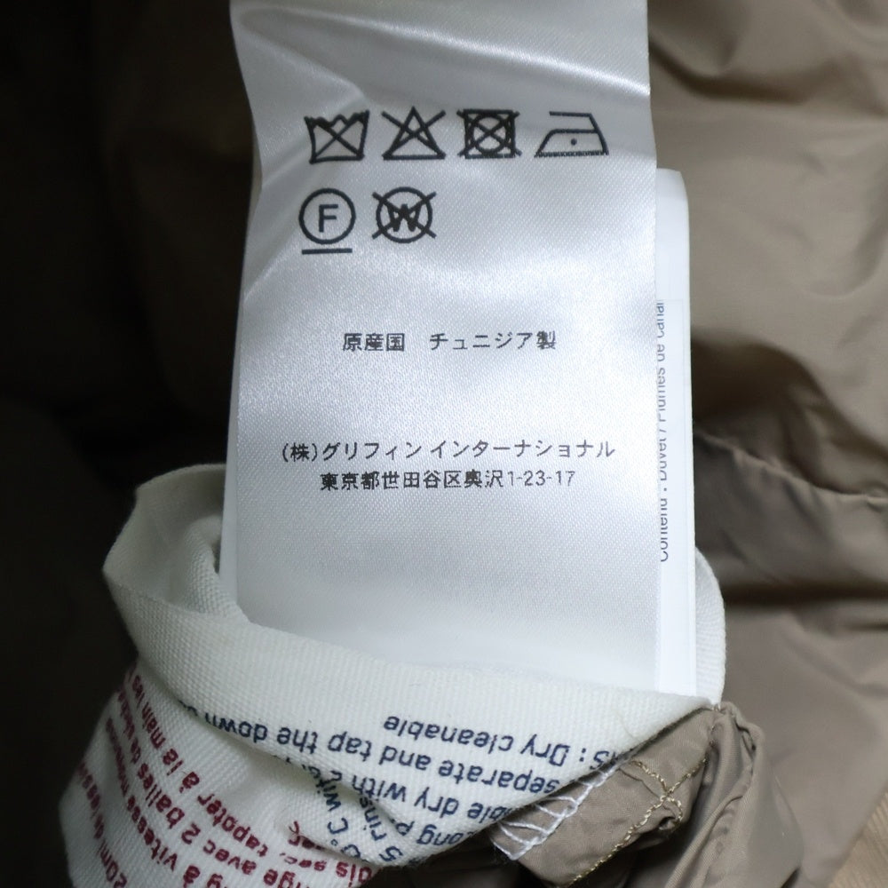 PYRENEX(ピレネックス) GRENOBLE グルノーブル ラクーンファー フーデッド ダウンコート ベージュ レディース HWK037