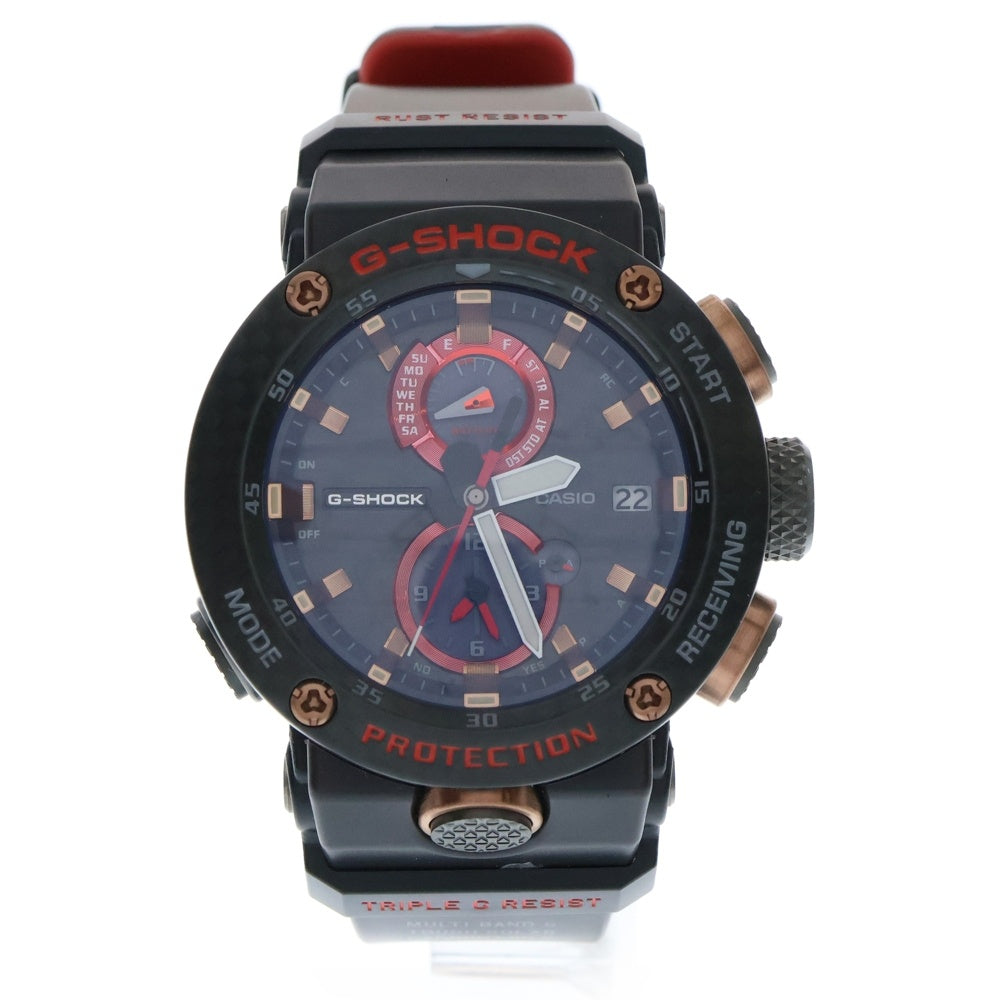 CASIO G-SHOCK(カシオ ジーショック) GRAVITYMASTER グラビティマスター カーボン 電波ソーラー式 アナログウォッチ 腕時計 ブラック/レッド GWR-B1000X-1AJR