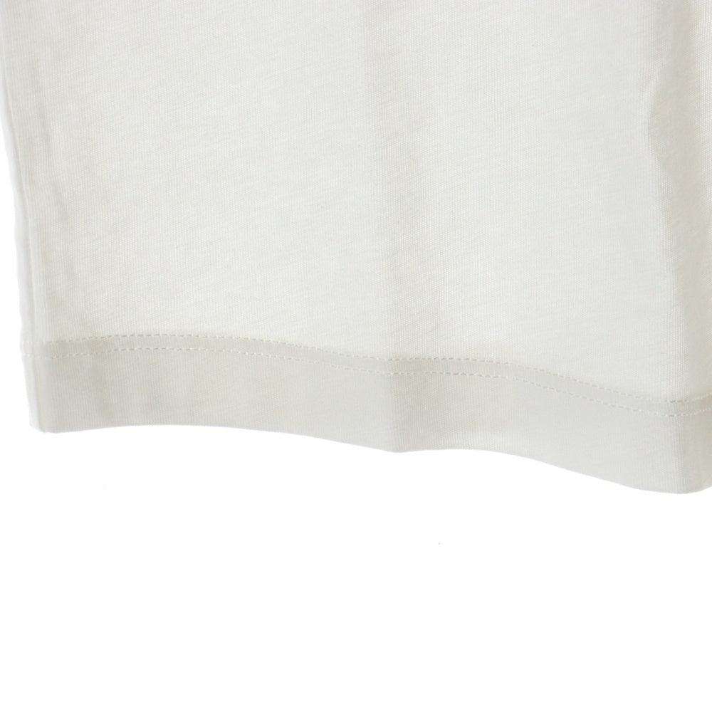 MM6 Maison Margiela(エムエムシックスメゾンマルジェラ) 25SS スネークカレンダーロゴ クルーネック コットン 半袖Tシャツ カットソー ホワイト レディース S62GD0196 S24312