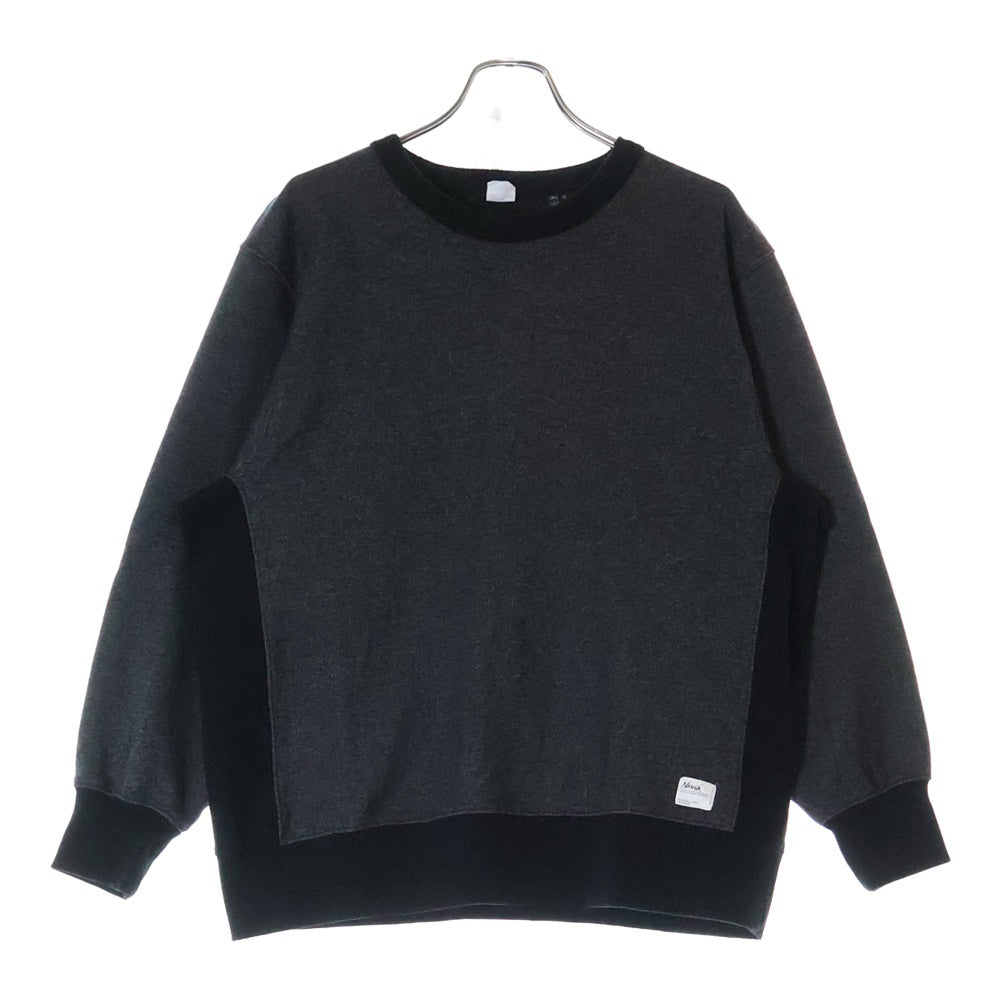 NANGA(ナンガ) ECO HYBRID CREW SWEAT エコ ハイブリッド クルーネックスウェットトレーナー グレー/ブラック NW2241-1F220