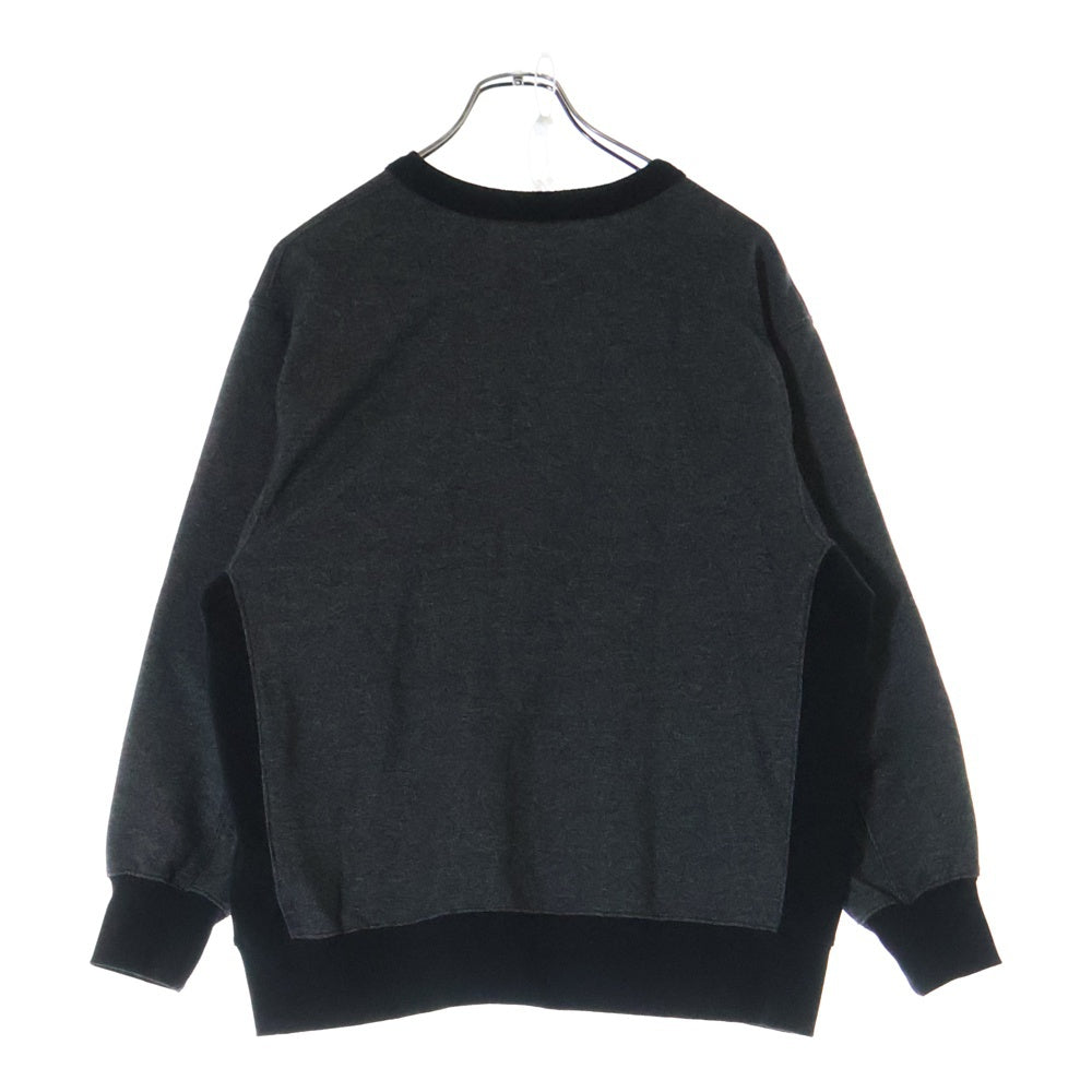 NANGA(ナンガ) ECO HYBRID CREW SWEAT エコ ハイブリッド クルーネックスウェットトレーナー グレー/ブラック NW2241-1F220