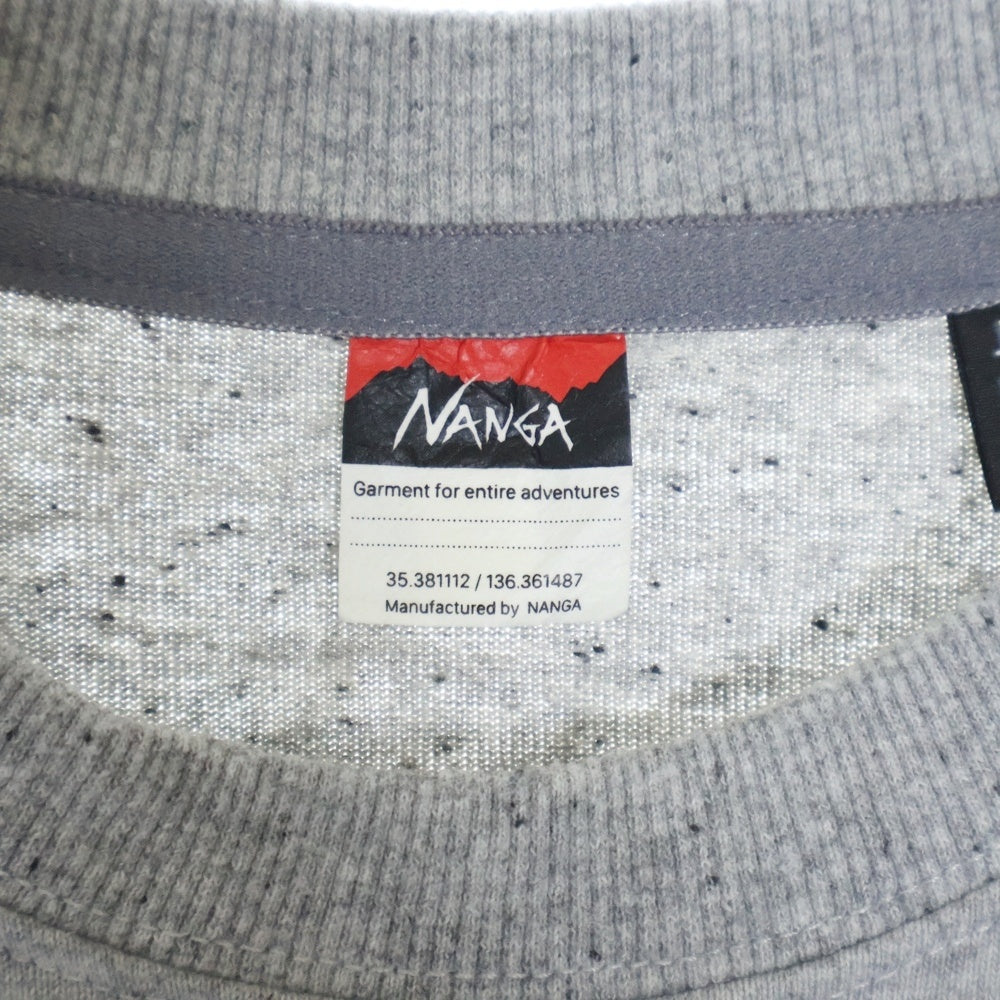 NANGA(ナンガ) ECO HYBRID DAILY TEE エコ ハイブリッド デイリー クルーネック半袖Tシャツ カットソー グレー NW2211-1G214