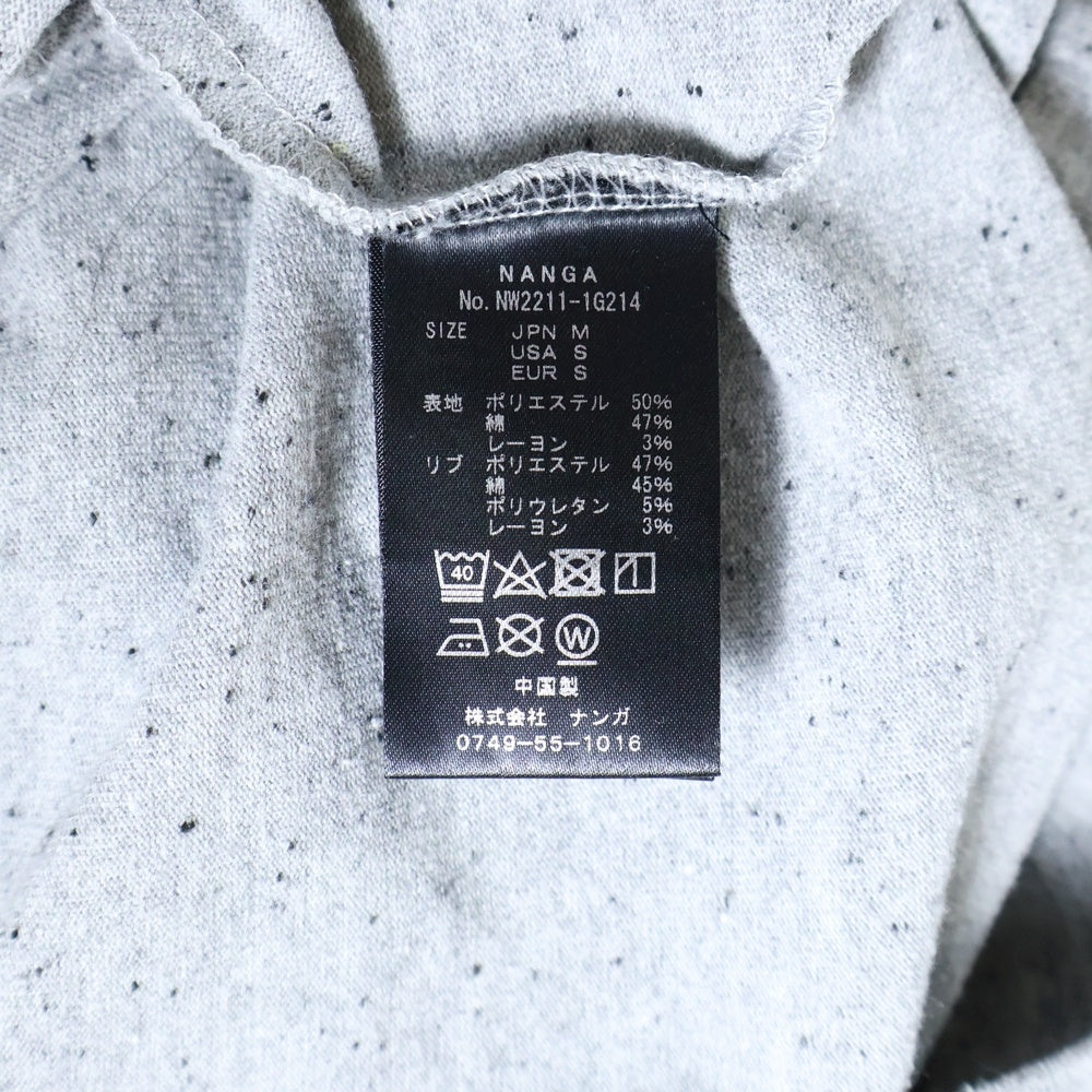 NANGA(ナンガ) ECO HYBRID DAILY TEE エコ ハイブリッド デイリー クルーネック半袖Tシャツ カットソー グレー NW2211-1G214