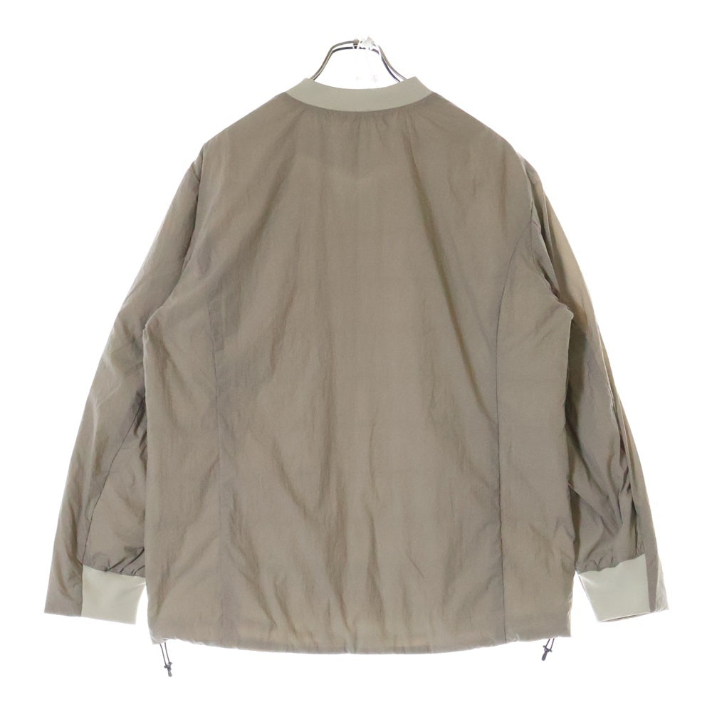 NANGA(ナンガ) NO COLLAR SOFT DOWN CARDIGAN ノーカラー ソフト ダウンカーディガン ベージュ 24SA-1