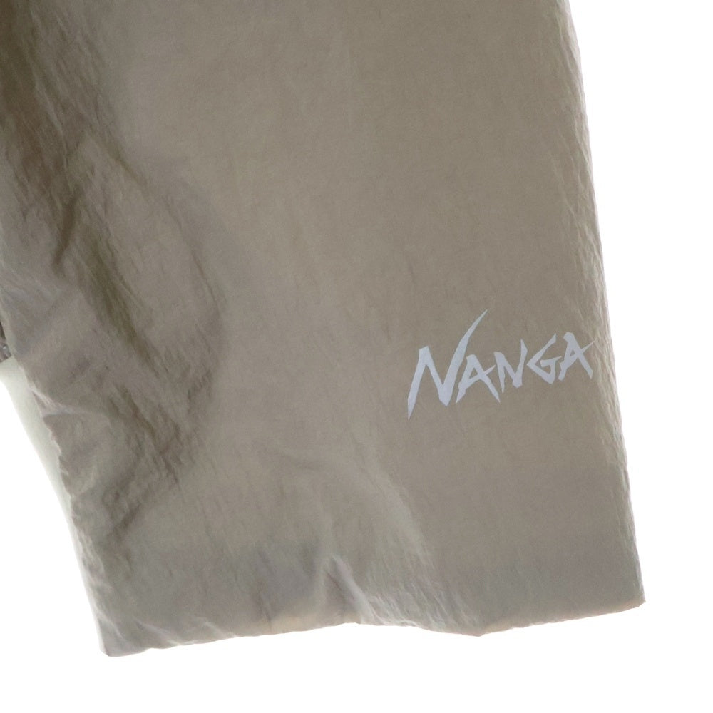 NANGA(ナンガ) NO COLLAR SOFT DOWN CARDIGAN ノーカラー ソフト ダウンカーディガン ベージュ 24SA-1