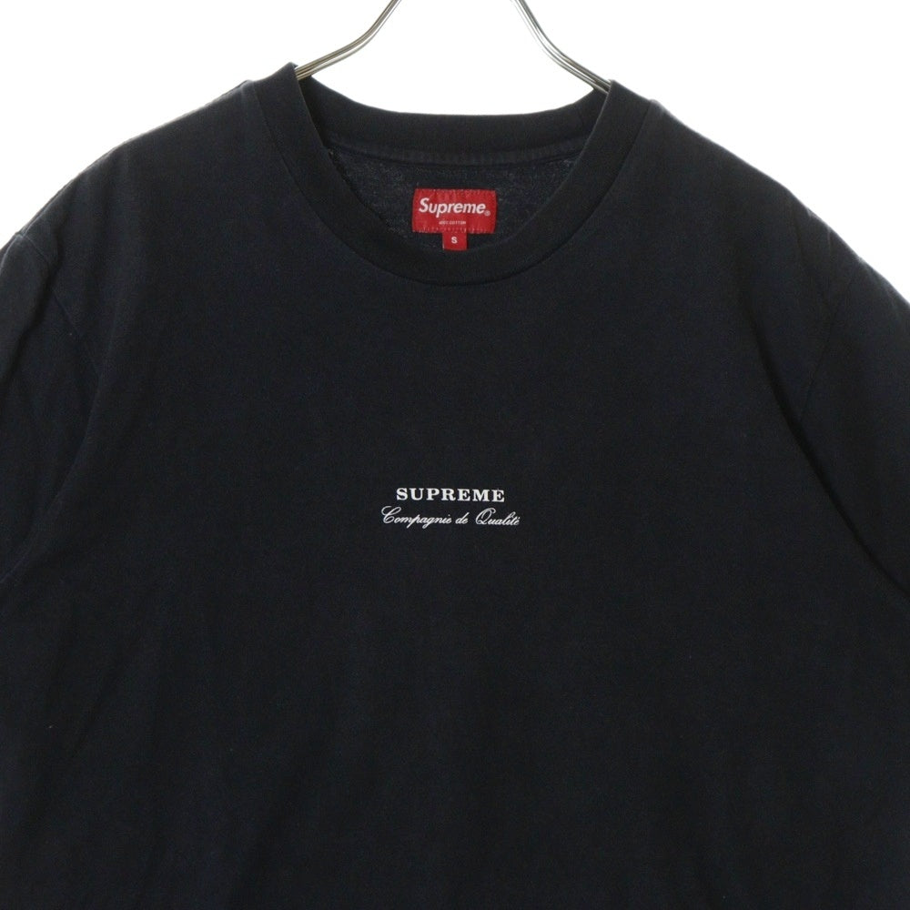SUPREME(シュプリーム) 19SS Qualite Tee カリテロゴ プリントTシャツ 半袖クルーネックカットソー ブラック