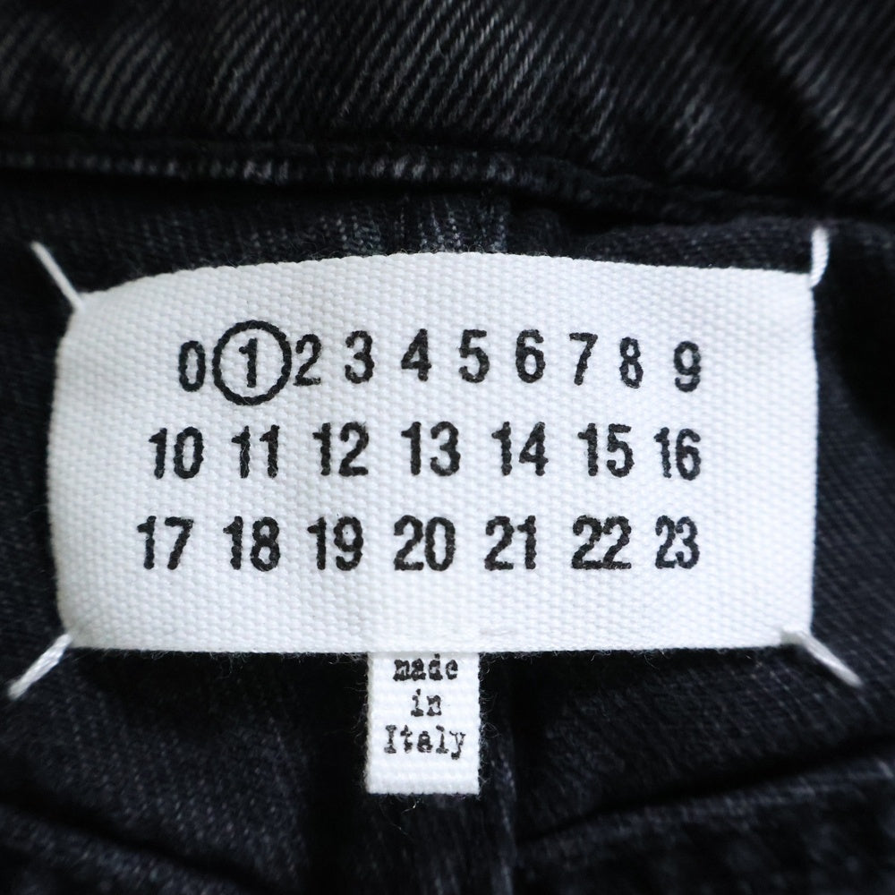 Maison Margiela 1(メゾンマルジェラ) 23AW スラッシュディテール カットアウト デニムパンツ ジーンズ ブラック S51LA0051 S30743