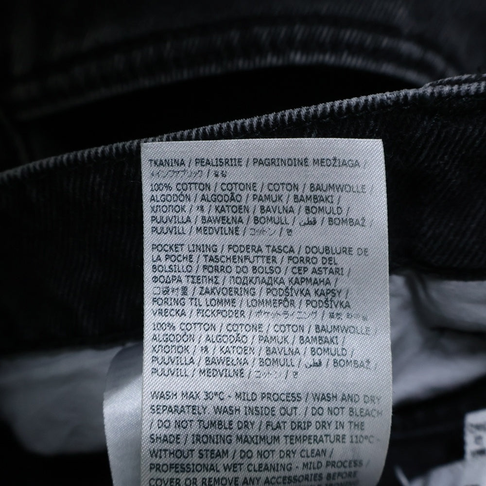 Maison Margiela 1(メゾンマルジェラ) 23AW スラッシュディテール カットアウト デニムパンツ ジーンズ ブラック S51LA0051 S30743