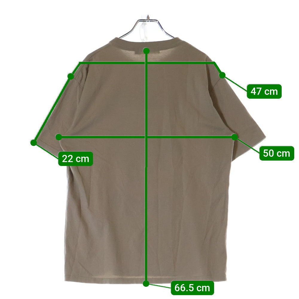 UNDERCOVER(アンダーカバー) SLEEVED ROUND NECK スリーブド ラウンドネック プリント 半袖Tシャツ カットソー ベージュ UC2C3807