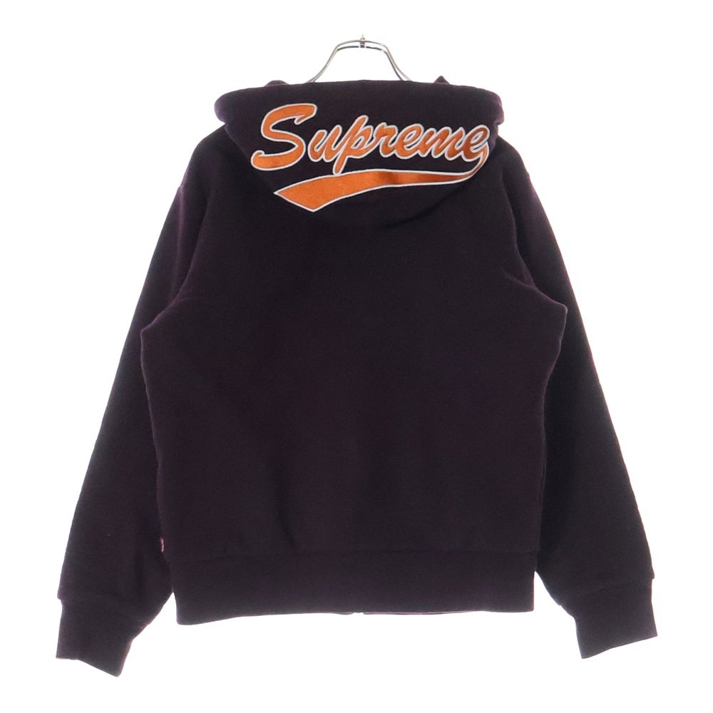 SUPREME(シュプリーム) 18AW Thermal Zip Up Sweatshirt サーマル ジップアップスウェットシャツ フーディー パーカー バーガンディー