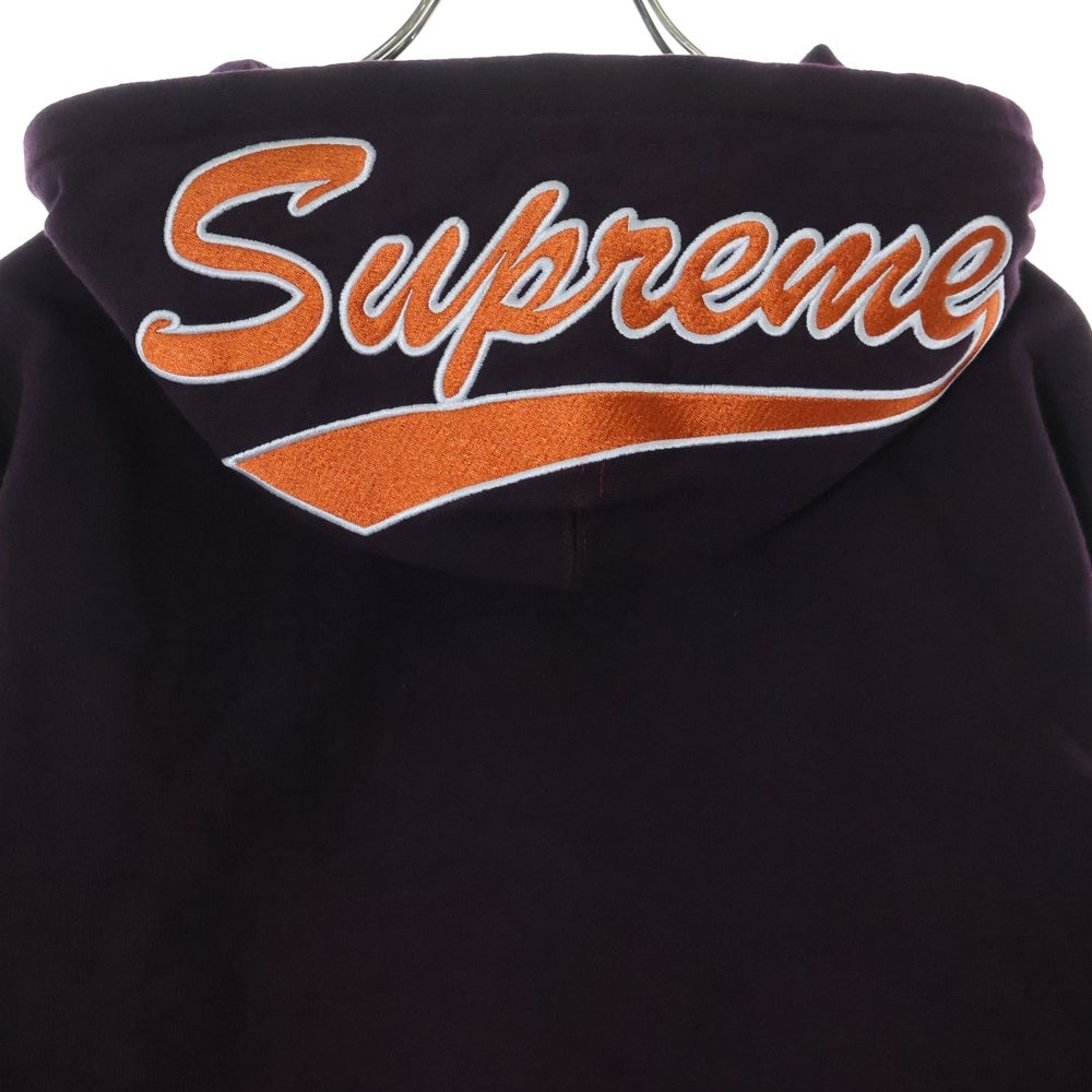 SUPREME(シュプリーム) 18AW Thermal Zip Up Sweatshirt サーマル ジップアップスウェットシャツ フーディー パーカー バーガンディー
