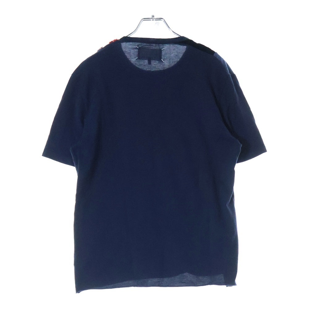 Maison Margiela 10(メゾン マルジェラ) 16SS PATCH TEE 切替 パッチ 半袖Tシャツ カットソー ネイビー S50GC0440 S22816
