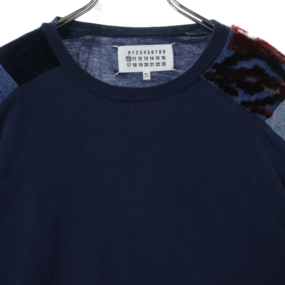 Maison Margiela 10(メゾン マルジェラ) 16SS PATCH TEE 切替 パッチ 半袖Tシャツ カットソー ネイビー S50GC0440 S22816