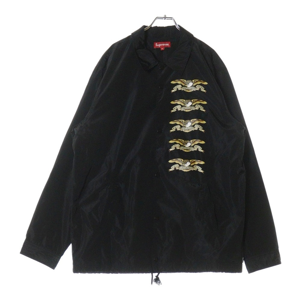 SUPREME(シュプリーム) 14SS ×ANTI HERO Coaches Jacket ×アンタイヒーロー コーチジャケット ブラック