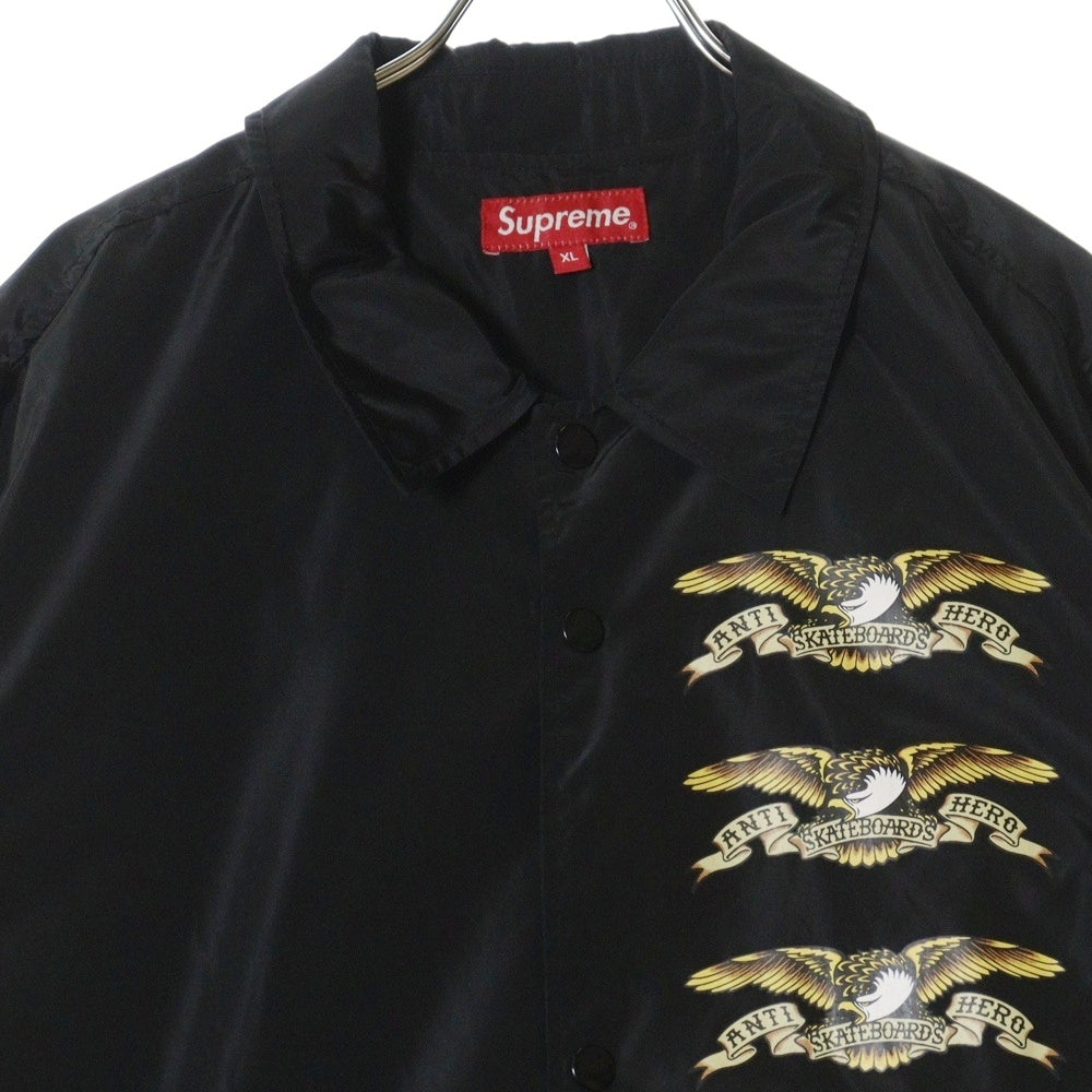SUPREME(シュプリーム) 14SS ×ANTI HERO Coaches Jacket ×アンタイヒーロー コーチジャケット ブラック