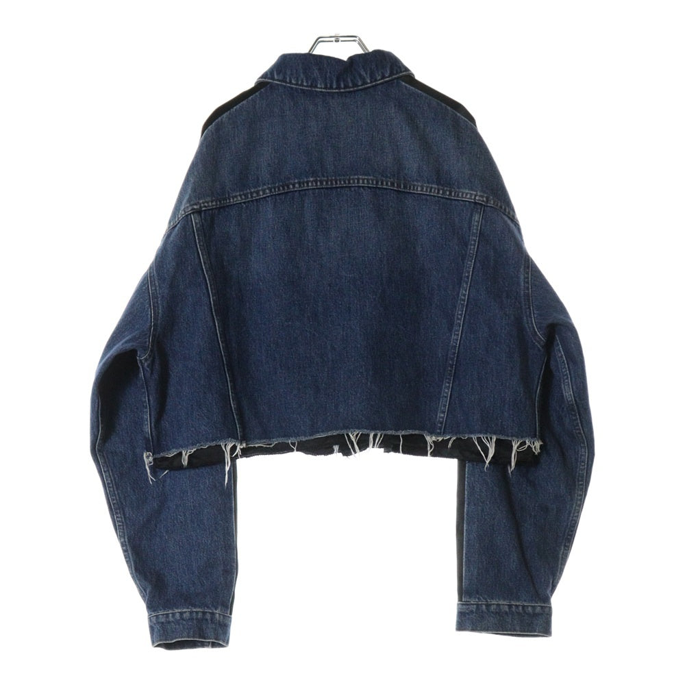 miumiu(ミュウミュウ) 23SS カットオフ デニムジャケット インディゴ レディース GWB161 S231 12IK