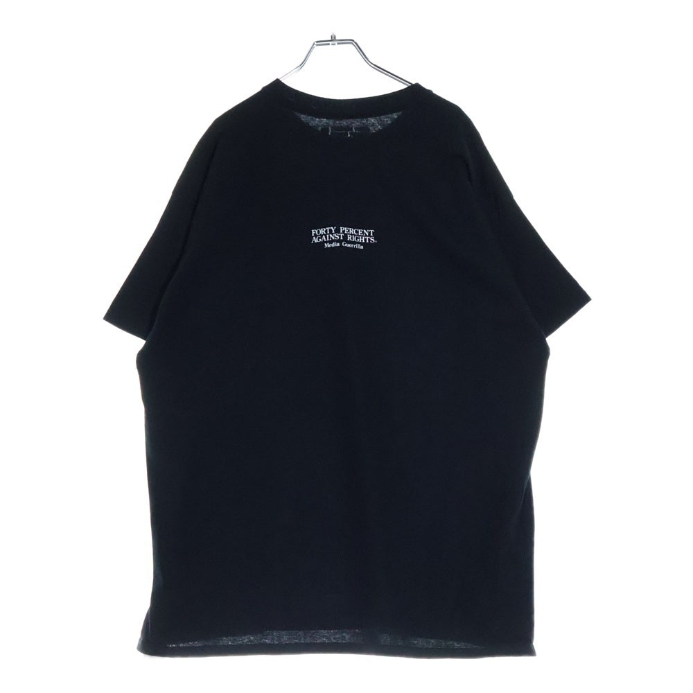 FPAR/FORTY PERCENTS AGAINST RIGHTS(フォーティーパーセント アゲインストライツ) MY LIFE SS TEE マイライフ プリントTシャツ ブラック