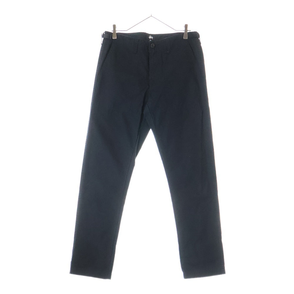 STUSSY(ステューシー) コットン ワーク パンツ ブラック