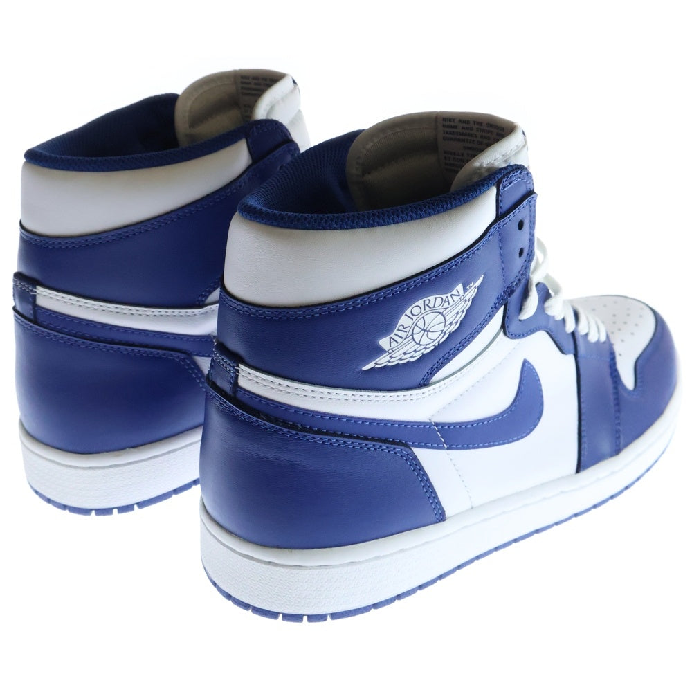 NIKE(ナイキ) AIR JORDAN 1 RETRO HIGH OG STORM BLUE エアジョーダン 1 レトロハイ ストームブルー ハイカットスニーカー ブルー/ホワイト US12/30cm 555088‐127