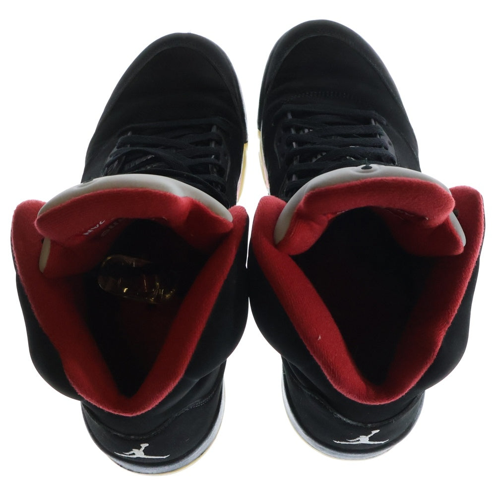 NIKE(ナイキ) × SUPREME AIR JORDAN 5 RETRO BLACK シュプリーム エアジョーダン5 レトロ ハイカットスニーカー ブラック US11/29cm 824371-001