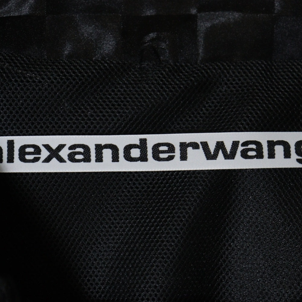 ALEXANDER WANG(アレキサンダーワン) ショートレングス 変型 チェック ブルゾン ブラック レディース 1WC2222362