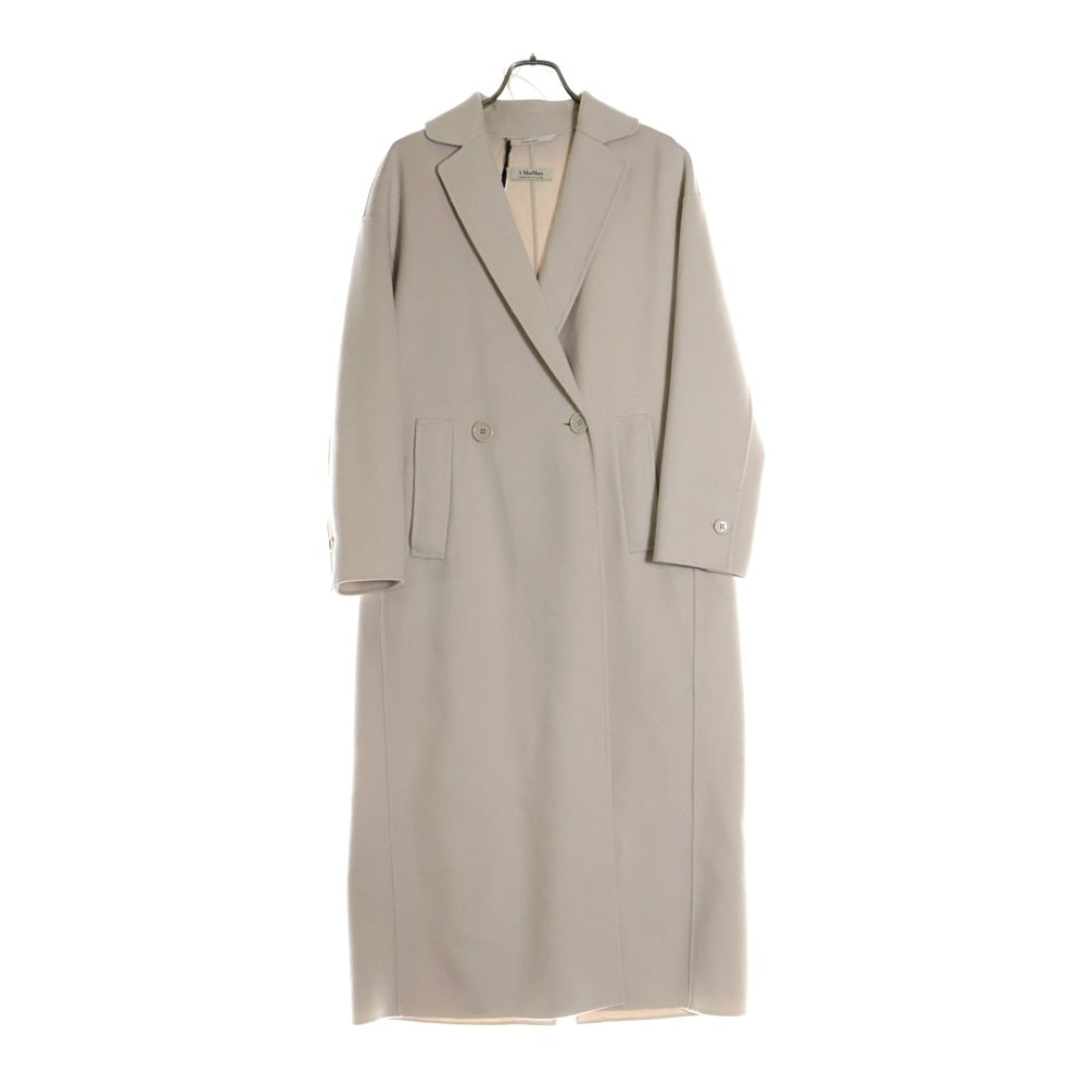 S MAX MARA(エス マックスマーラ) ベルテッド ダブルフェイスウールコート アイボリー レディース 901602136