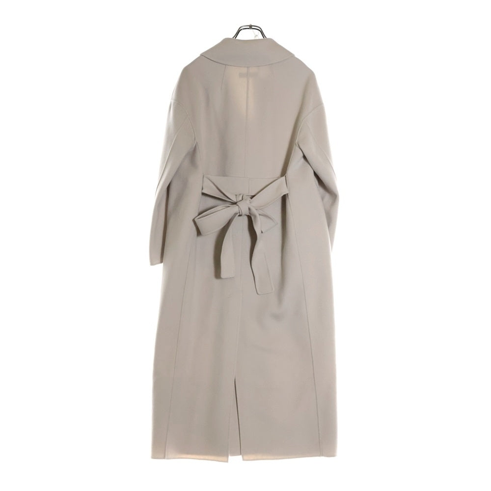 S MAX MARA(エス マックスマーラ) ベルテッド ダブルフェイスウールコート アイボリー レディース 901602136