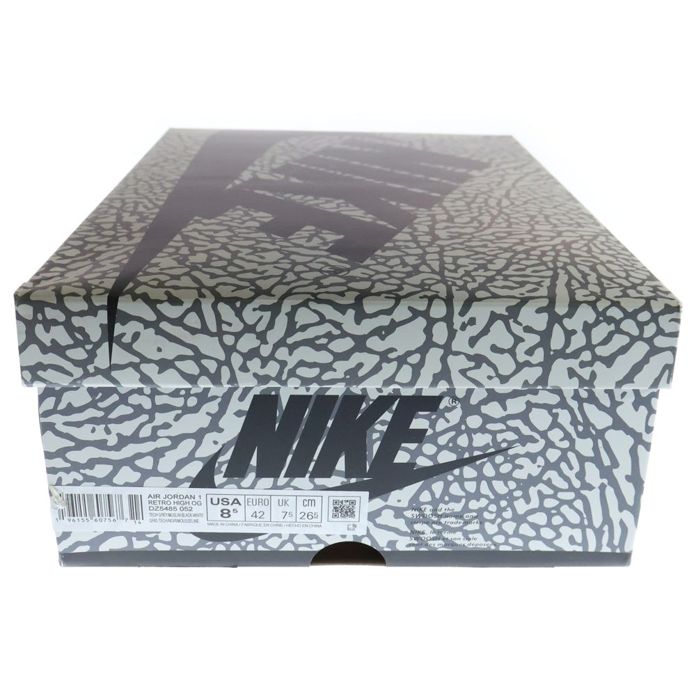 NIKE(ナイキ) AIR JORDAN 1 HIGH OG WHITE CEMENT エアジョーダン1 ホワイト セメント ハイカットスニーカー ホワイト/ブラック US8.5/26.5cm DZ5485-052