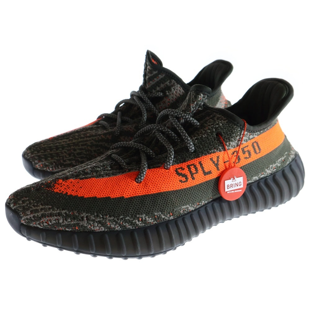 adidas(アディダス) YEEZY BOOST 350 V2 CABON BELUGA イージーブースト カーボン ベルーガ ローカットスニーカー グレー/オレンジ US8.5/26.5cm HQ7045
