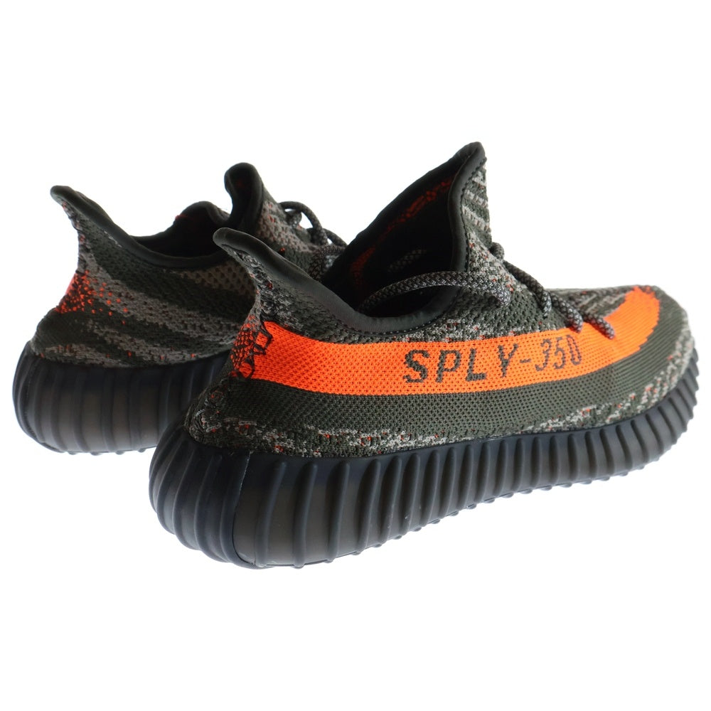 adidas(アディダス) YEEZY BOOST 350 V2 CABON BELUGA イージーブースト カーボン ベルーガ ローカットスニーカー グレー/オレンジ US8.5/26.5cm HQ7045