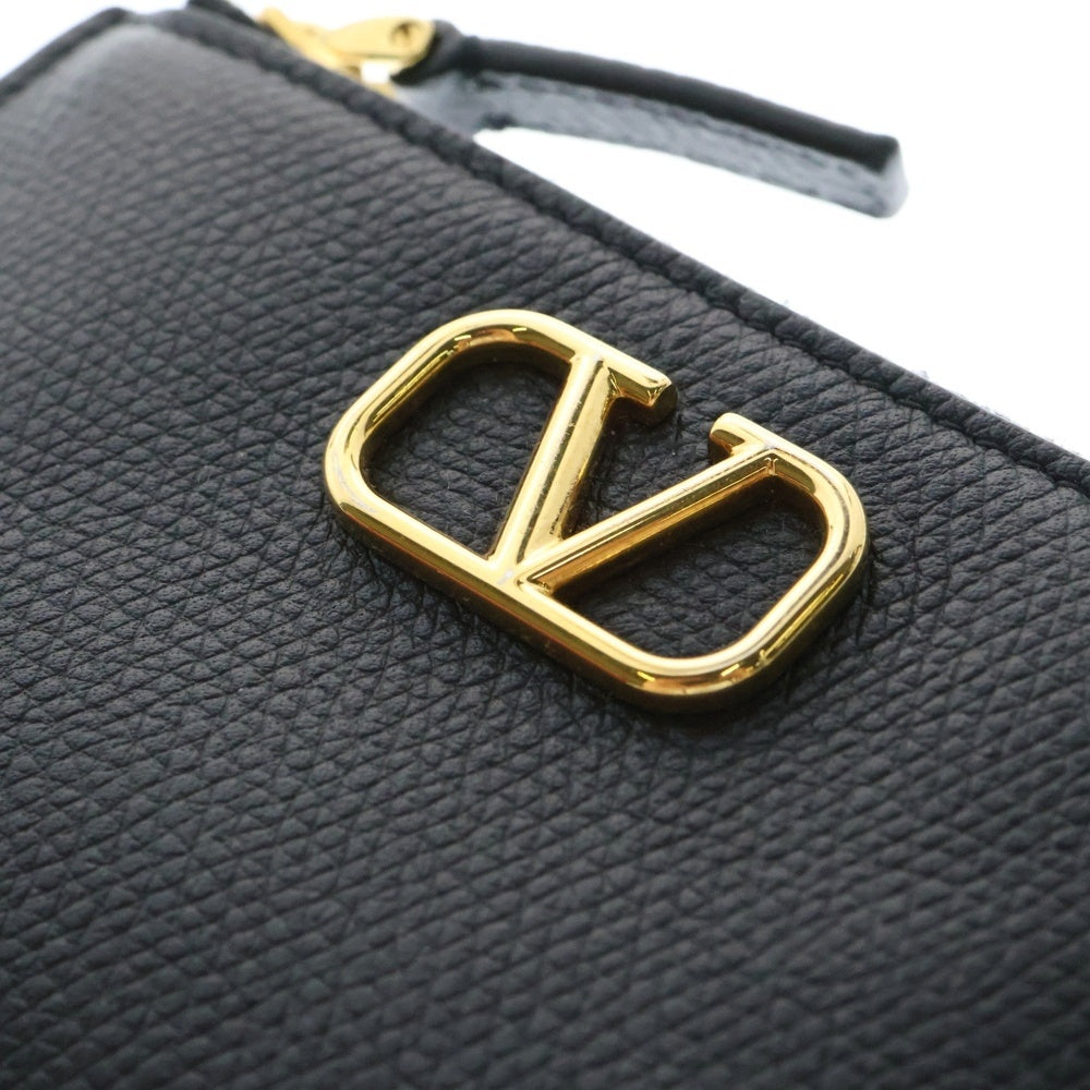 VALENTINO(ヴァレンティノ) VLOGO SIGNATURE CARD HOLDER Vロゴ シグネチャー カードホルダー コインケース ブラック