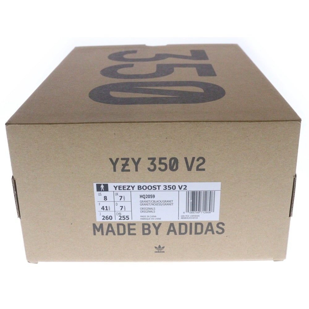 adidas(アディダス) YEEZY Boost 350V2 Granite イージーブースト350V2 グラナイト ローカットスニーカー グレー US8/26cm HQ2059
