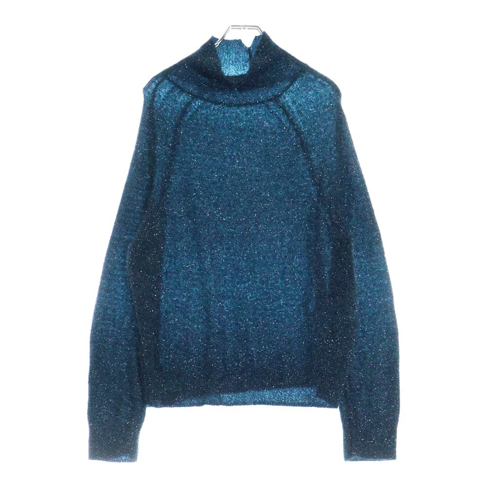 Acne Studios(アクネ ストゥディオズ) ラメ ハイネック タートルネック ニット 長袖 セーター グリーン レディース FN-WN-KNIT00481