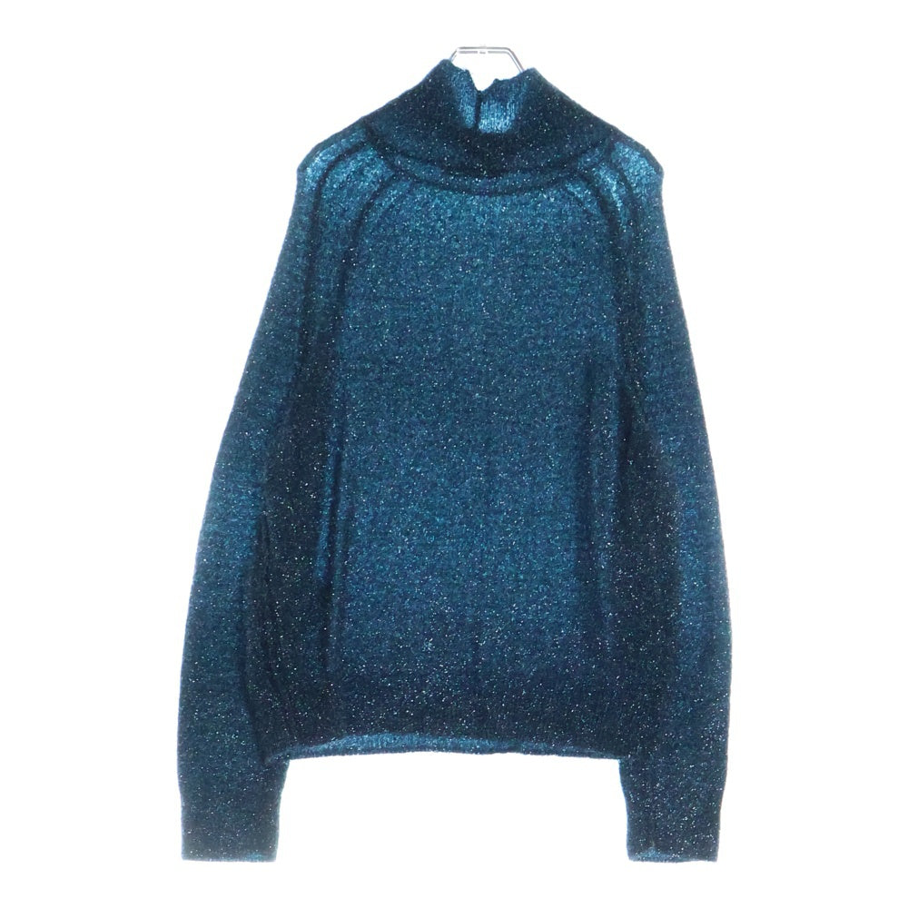 Acne Studios(アクネ ストゥディオズ) ラメ ハイネック タートルネック ニット 長袖 セーター グリーン レディース FN-WN-KNIT00481