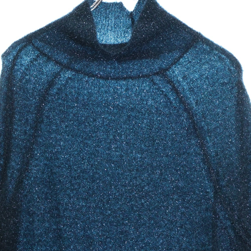 Acne Studios(アクネ ストゥディオズ) ラメ ハイネック タートルネック ニット 長袖 セーター グリーン レディース FN-WN-KNIT00481