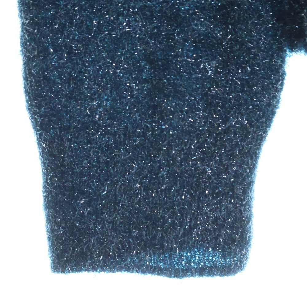 Acne Studios(アクネ ストゥディオズ) ラメ ハイネック タートルネック ニット 長袖 セーター グリーン レディース FN-WN-KNIT00481