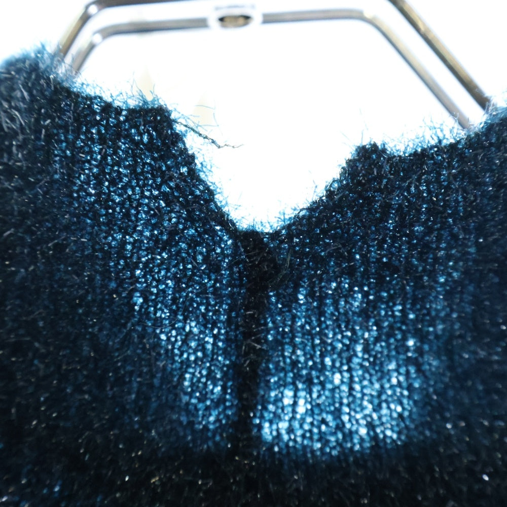 Acne Studios(アクネ ストゥディオズ) ラメ ハイネック タートルネック ニット 長袖 セーター グリーン レディース FN-WN-KNIT00481
