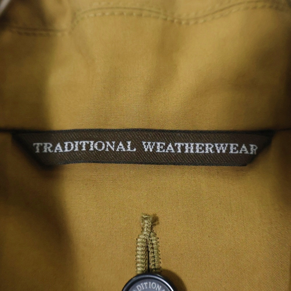 Traditional Weatherwear(トラディショナル ウェザーウェア) SOUTIEN COLLAR COAT サテンカラー ボタンフライコート ブラウン 142AP-7814D