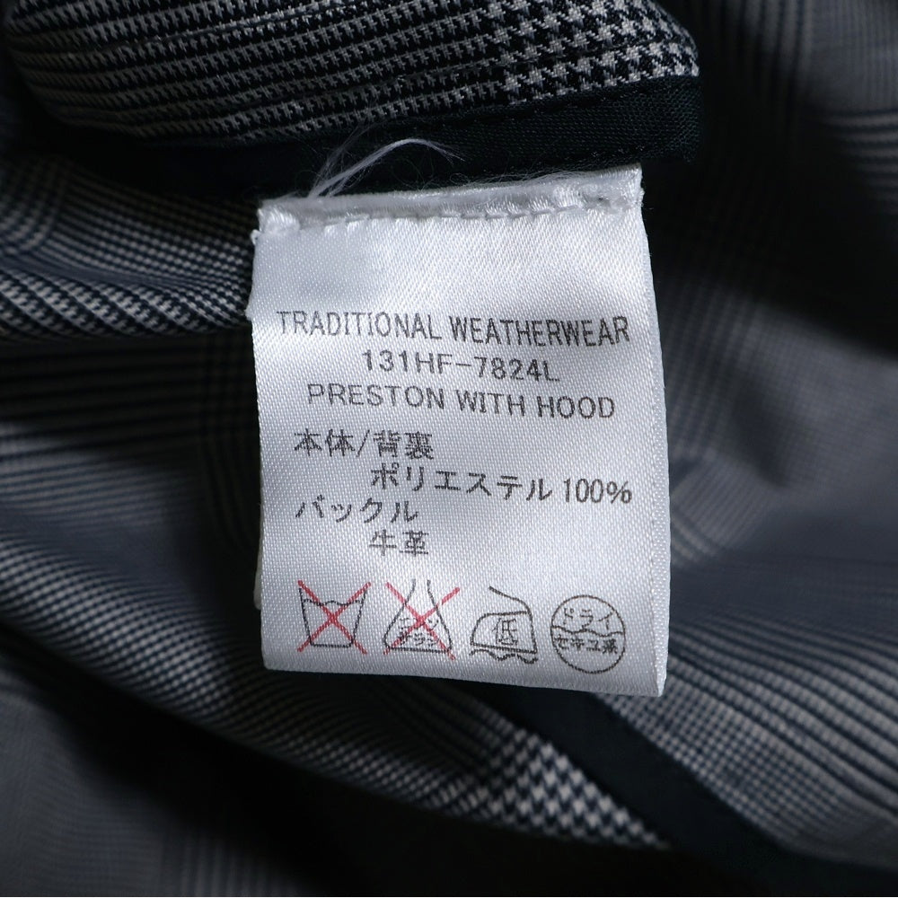 Traditional Weatherwear(トラディショナル ウェザーウェア) GLEN CHECK TRENCH COAT グレンチェック トレンチコート グレー 131HF-7824L