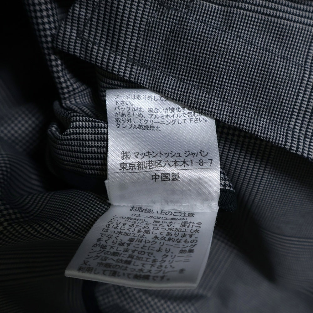 Traditional Weatherwear(トラディショナル ウェザーウェア) GLEN CHECK TRENCH COAT グレンチェック トレンチコート グレー 131HF-7824L
