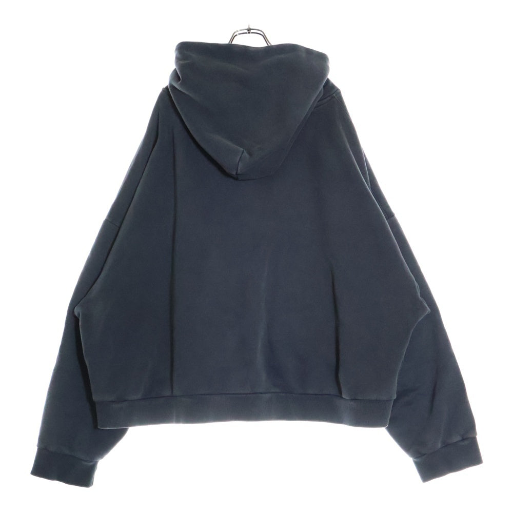 entire studios(エンタイア スタジオ) HEAVY HOODIE ウォッシュド加工 プルオーバースウェットパーカー フーディー ダークグレー ES2125 PO040