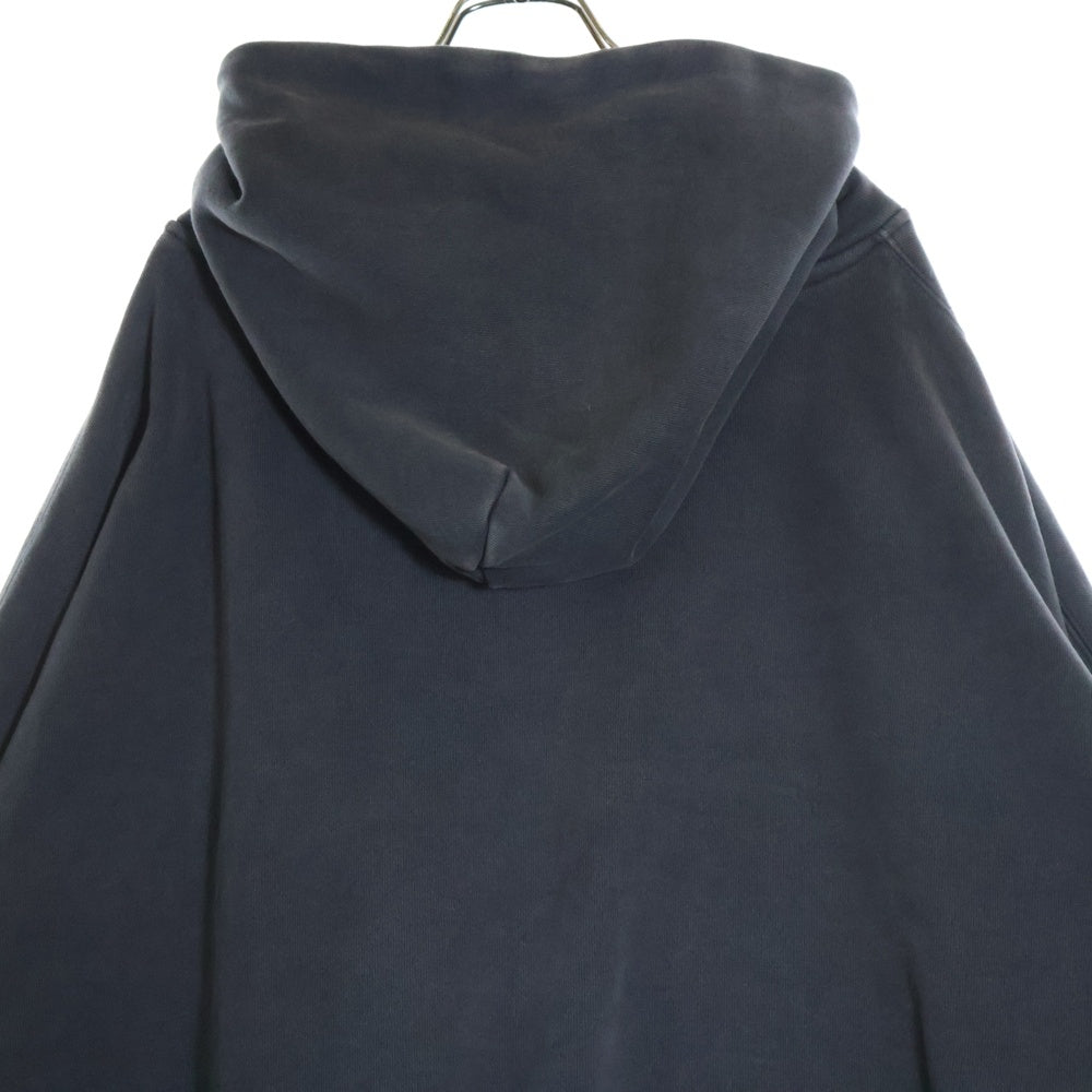 entire studios(エンタイア スタジオ) HEAVY HOODIE ウォッシュド加工 プルオーバースウェットパーカー フーディー ダークグレー ES2125 PO040