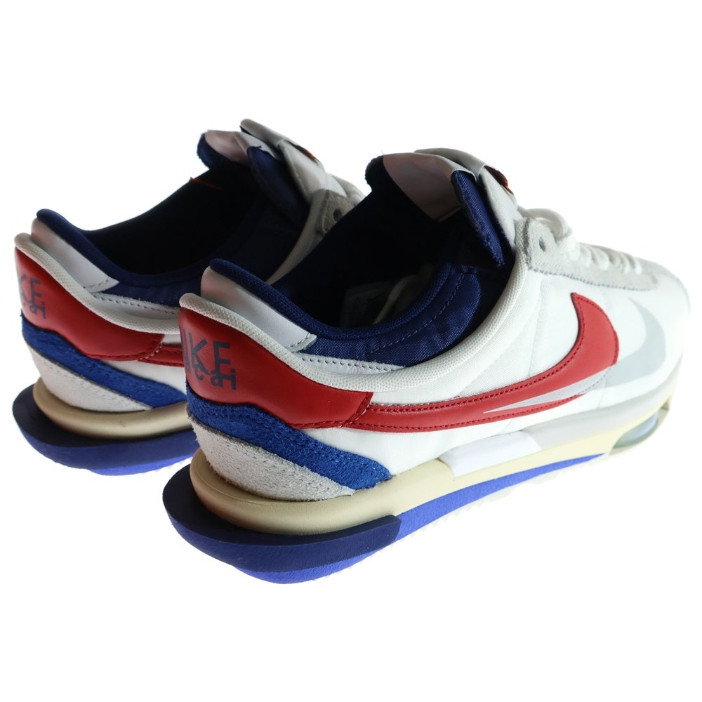 NIKE(ナイキ) ×sacai ZOOM CORTEZ WHITE AND UNIVERSITY RED サカイ ズーム コルテッツ ホワイト アンド ユニバーシティレッド ローカットスニーカー DQ0581-100