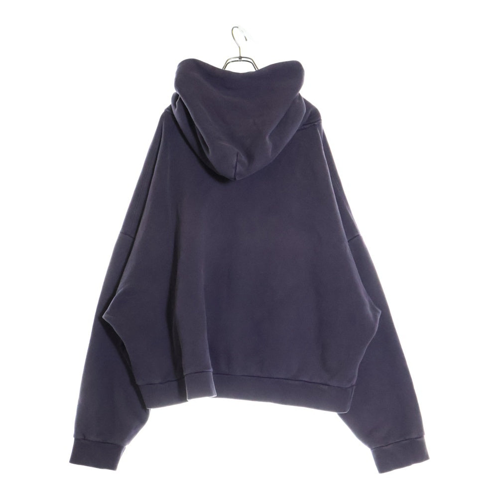 entire studios(エンタイア スタジオ) HEAVY HOODIE ウォッシュド加工 プルオーバースウェットパーカー フーディー パープル ES2125 PO040