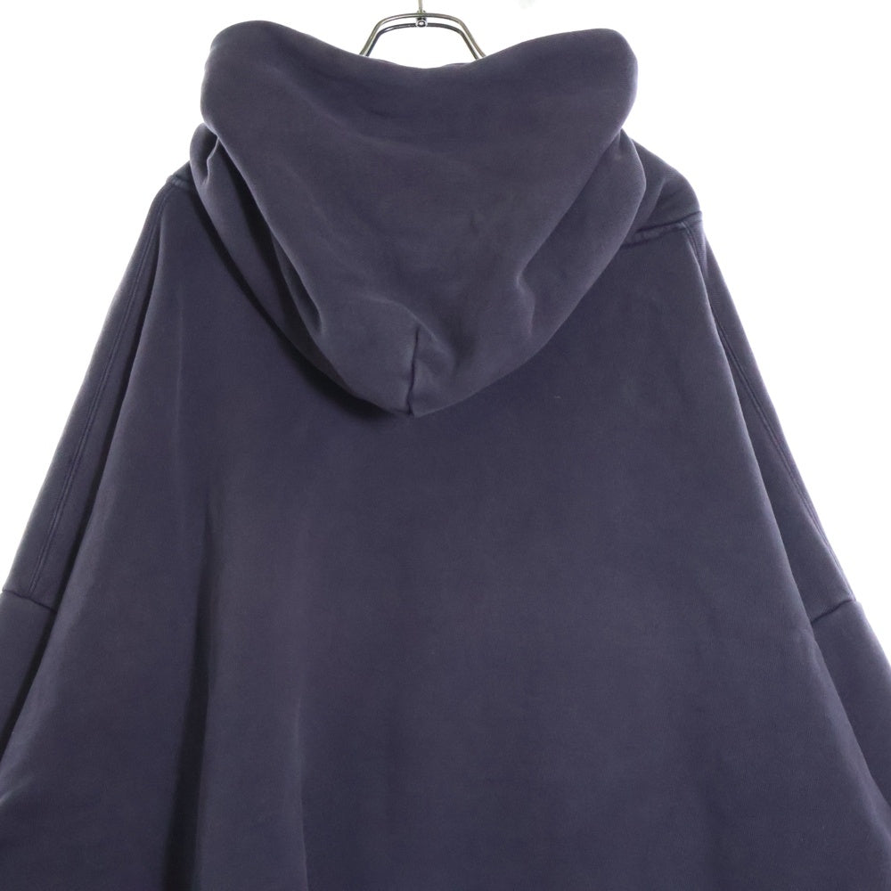 entire studios(エンタイア スタジオ) HEAVY HOODIE ウォッシュド加工 プルオーバースウェットパーカー フーディー パープル ES2125 PO040