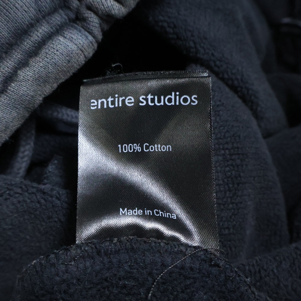 entire studios(エンタイア スタジオ) HEAVY SWEATPANT ヘビースウェットパンツ ブラック ES2111