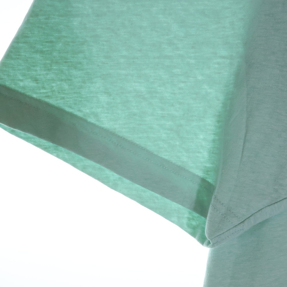 Acne Studios(アクネ ストゥディオズ) RELAX FIT LOGO T-SHIRT フロントロゴプリントTシャツ 半袖クルーネックカットソー ライトグリーン FN-UX-TSHI000140