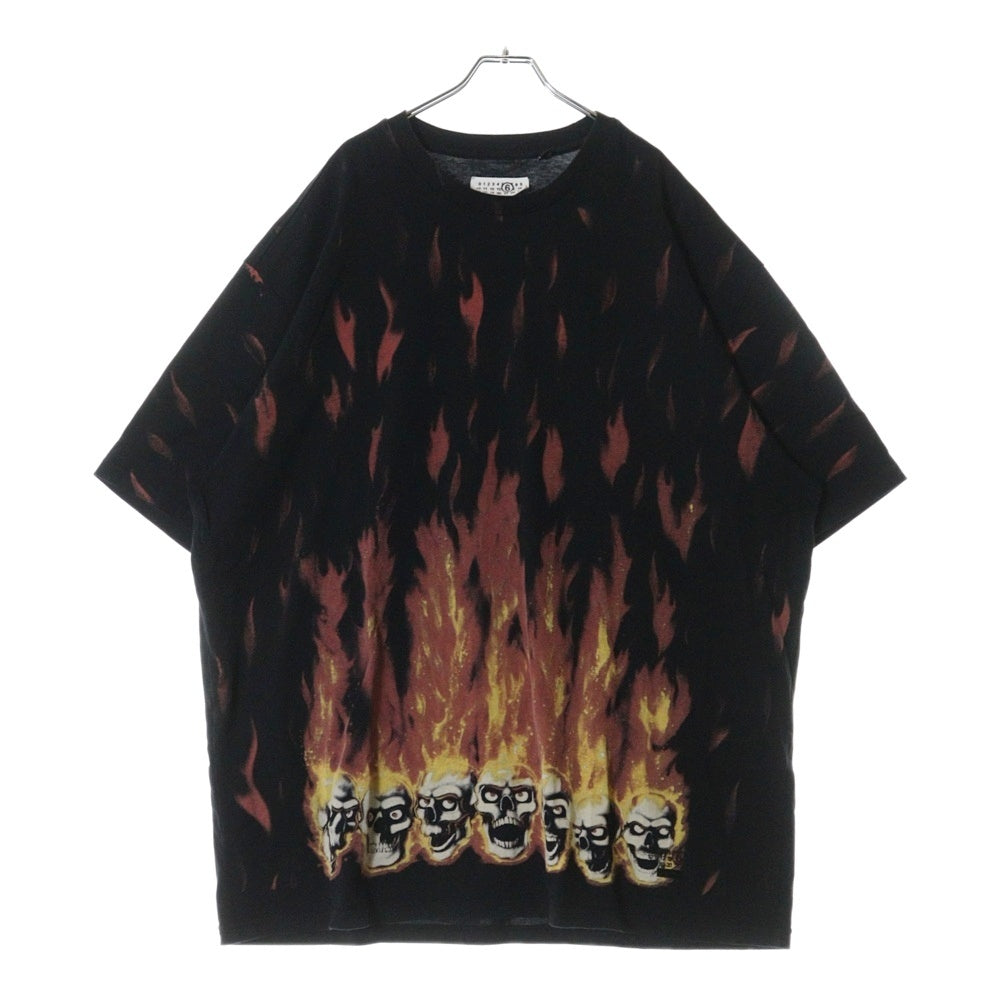 SUPREME(シュプリーム) 24SS ×MM6 Maison Margiela Liquid Blue Oversized Tee エムエムシックス メゾンマルジェラ リキッド ブルー オーバーサイズド 半袖Tシャツ ブラック