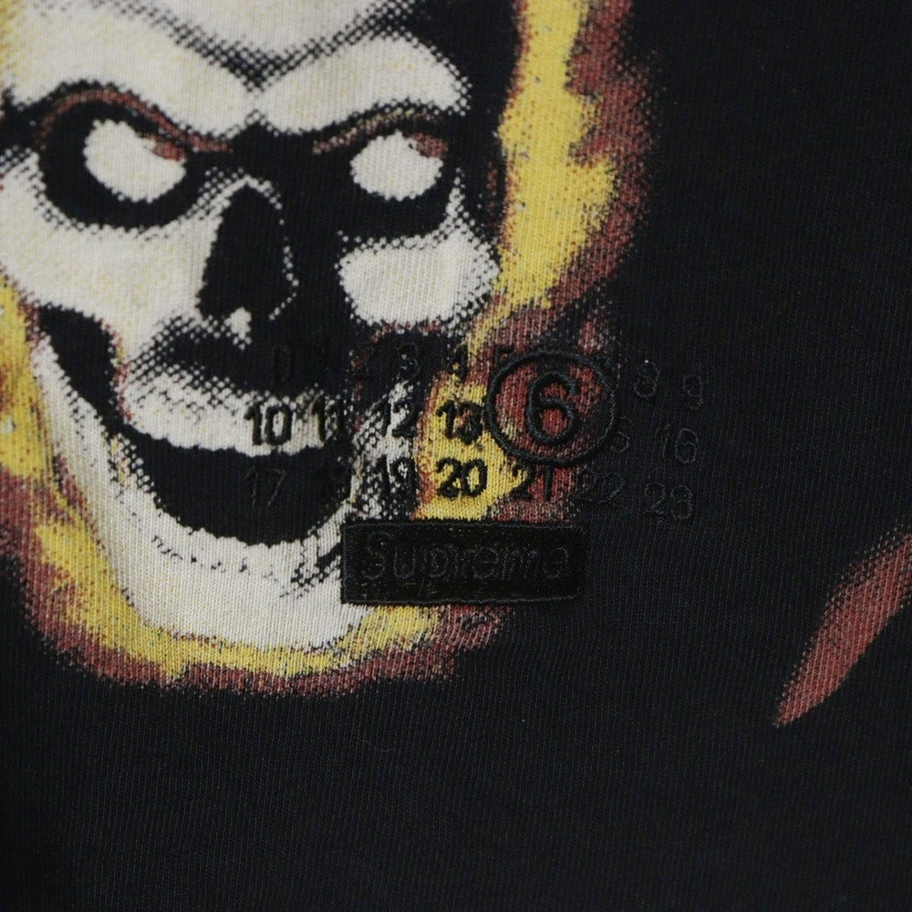 SUPREME(シュプリーム) 24SS ×MM6 Maison Margiela Liquid Blue Oversized Tee エムエムシックス メゾンマルジェラ リキッド ブルー オーバーサイズド 半袖Tシャツ ブラック