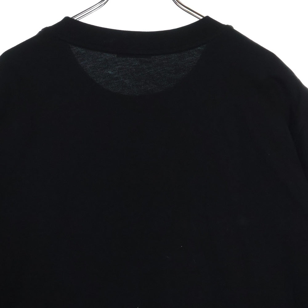 MONCLER(モンクレール) 22AW SAFARI TEE サファリ フロントロゴプリントTシャツ 半袖クルーネックカットソー ブラック I10918C00051